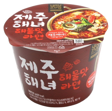 濟州海女海鮮風味杯麵包裝